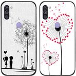 2'li Paket Karahindiba Sevgili Baskılı I TPU Jel Silikon İnce İnce I Arka Telefon Kılıfı (Samsung Galaxy A11 / M11 için)