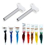 2'li Paket Metal Boru Sıkacağı - Paslanmaz Çelik Boru Anahtarı - Diş Macunu Anahtar Diş Macunu Rulosu - Boya Kremi Kozmetik için Tüp Anahtarı (Şekil A x 2)