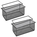 2'li Paket Zemin Havalandırma Ekranı Ağı 10 x 25 cm, Windspeed Hava Firar Filtresi Ağ Yakalayıcı ile Serpme Çerçeveli Zemin Havalandırma Filtre Ekranları Ev Zemin Havalandırma Kapakları için Tuzak