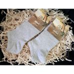 2'li Patik Erkek Çorabı - Açık Gri - 40 - 45