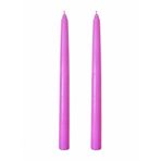 2’li Pembe Şamdan Mum Seti 25 cm – Dekoratif İnce Şamdan Mum, Kokusuz Parafin Wax,%100 Pamuk Fitil, El Döküm, Uzun Süre Yanma (~10 Saat), Şık Sofra, Davet, Nişan, Düğün ve Ev Dekorasyonu İçin Zarif