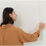 2'li Şeffaf Yazı Tahtası 120X200CM, Kalem ve Statik Akıllı Kağıt Hediyeli - Ahşap - Beyaz - Seçenek 1