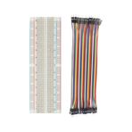 2'li Set: 830 Pin Breadboard 40 Pin Erkek-erkek Jumper Kablo