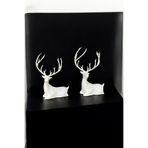 2'li Set BEYAZ GEYİK BİBLO Geyik Figürlü Modern Dekoratif Pinterest Biblo, dlcnvjkf4