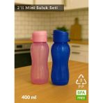 2'li Set BPA Free 400 ml Su Şişesi – Kokusuz, Akıtmaz, PP-5, Spor ve Okul Suluk
