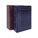 2'li Set Fotoğraf Albümü 192 Fotoğraflık 10x15cm kahverengi-mavi