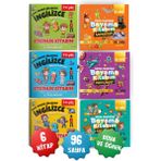 2li Set Ingilizce Öğreten ve Sanat Etkinlikli Boyama 6'lı Çocuk Kitap Seti