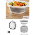 2'li Set Katlanır Badya Leğen Katlanabilir Badya 5 Litre