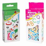 2'li Set Manyetik Mıknatıslı Türkçe - İngilizce Harfler & Elif-ba - Eğitici Arapça Türkçe Magnet