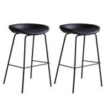 2'li set, modern siyah bar taburesi, 65 cm yüksekliğinde dolgulu tezgah sandalyesi, mutfak, ada ve yemek odası için, şık kahvaltı barı, oturma odası, ergonomik tasarım ve rahat