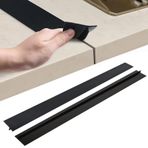 2'li set mutfak tezgahı bağlantı rayı, 63 cm, TProfile eklemleri, siyah, dayanıklı tezgah bağlantısı, dikişsiz mutfak yüzeyleri için, kendin yap projeleri için mükemmel