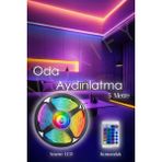 2'li Set Rgb Duvar Tavan Şerit LED Işık Ambiyans & Sabit 16 Renk Kumandalı Yapışkanlı 10 Metre - 15 m