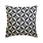 2'li set Siyah Beyaz Dekoratif Yastık kılıfları 50x50 cm | Modern Pamuk Yastık Örtüsü Geometrik | Minimalist Tek Renkli Kanepe, Kanepe ve Yatak için Yastık Kılıfları/Modern Ev Dekoru - Mono Illusion