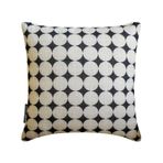 2'li set Siyah Beyaz Dekoratif Yastık kılıfları 55x55 cm | Modern Pamuk Yastık Örtüsü Geometrik | Minimalist Tek Renkli Kanepe, Kanepe ve Yatak için Yastık Kılıfları/Modern Ev Dekoru - Mono Muse