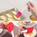 2'li Silikon Pasta & Börek Fırçası ve Spatula Seti: Mutfak Yardımcısı