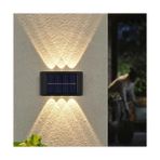 2'li Solar Duvar Aydınlatması (6 LED, Gün Işığı)