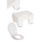 2'Li Takım - Beyaz, Banyo Oturağı - Yetişkin Ve Çocuk Beyaz, Klozet Kapağı