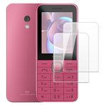 2'li Temperli Cam Ekran Koruyucu Seti Nokia 225 4G 2024 ile Uyumlu, HD Şeffaf, Çizilmez, Kabarcıksız, Kolay Uygulama