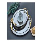 2Lİ TEPSİ OVAL GOLD ELİT PREMIUM KROM 0831*10