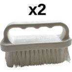 2'li Türkay 13.5X7X4 cm Polietilen Kesme Tahtası Kesim Levhası Temizleme Fırçası 1862