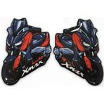 2'Li Xmax 3D Damla Sticker Kırmızı