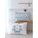 2'li Yastık Kılıfı (35x45) Blue Royal Series - Ü Harfi