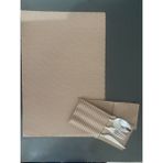 2'li Yıkanabilir Amerikan Servis (File Çatal Bıçak Kılıfı Hediyeli) - Açık Kahverengi - 30 x 45 cm