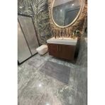 2'li Yıkanabilir Kaymaz Dot Taban Post Peluş Tavşan Tüylü Banyo Halısı Peluş Halı Klozet Takımı 50X60 ve 60X100 Banyo Paspası - Gri