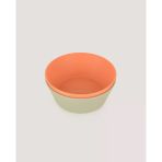 2'Li Yuvarlak Kase Sage Green-Peach