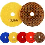2Liyao 100 1 Adet 4 Inç 100MM Elmas Parlatma Pedi Granit Mermer Için Esnek Beton Taş Cila Diski Islak Parlatıcı Taşlama Tekerleği (Yurt Dışından) - Renkli