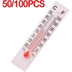 2Liyao 100 Adet 5X1CM Ev Ortamı Termometre Yaratıcı Mini Karton Dijital Termometre Ev Mutfak Için Dış Sıcaklık Sensörü (Yurt Dışından) - Renkli