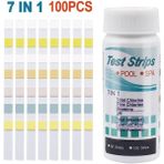2Liyao 100 Adet 7 In 1 Test Şeritleri Akvaryum/balık Tankı/yüzme Havuzu/spa Su Kalitesi 50 ADET100 Adet Klor/ph/brom Ölçü Kağıdı (Yurt Dışından) - Renkli