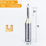 2Liyao 12.7X4X20 Arden Cnc Tct Düz Uçlu Değirmen Ağaç Işleme Aleti Karbür Kesici 1/2 Shank Yönlendirici Bit Mdf Kontrplak Sunta Yuvası Matkap (Yurt Dışından) - Milling Cutter