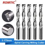 2Liyao 3.175X2.0X6HX38L Mdf Planya Çiçek Kesme Spiral Oyma Freze Kesici Ahşap Tahta Gravür Sunta Için Tungsten Karbür Frezeler (Yurt Dışından) - Milling Cutter