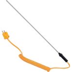 2Liyao 300MM K-Tipi Sıvı Termokupl Prob Sensörü El Sıcaklık Kontrol Cihazı-50 Ila 1200 Derece Santigrat 100MM / 300MM / 500MM (Yurt Dışından) - Renkli