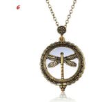 2Liyao 6-X636 Yusufçuk Baykuş/ağaç/yusufçuk/fil Vintage Zincir Büyüteç Sıcak Kolye Kolye Büyükanne Hediye Metal Antika Büyüteç Dropship (Yurt Dışından) - Renkli - 1 Adet