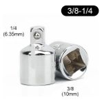 2Liyao A 1/4 "3/8" 1/2 "sürücü Soket Cırcır Dönüştürücü Adaptör Redüktör Cr-V Çelik Küçük Soket Araçları Araba Bisiklet Için Garaj Tamir Araçları (Yurt Dışından) - Gümüş - 1 Adet