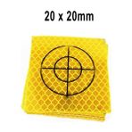 2Liyao Altın Indirim! 100 Adet 20*20MM Reflektör Levha Total Station Yansıtıcı Bant Hedef Anketi Coğrafya Floresan Etiket (Yurt Dışından)