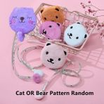 2Liyao Kedi Veya Ayı Rastgele Taşınabilir 150 cm 60 Inç Karikatür Peluş Geri Çekilebilir Mezura Cetvel Dikiş Aracı Sevimli Ayı Mezura Vücut Ölçüm Bandı (Yurt Dışından) - Tape Measures