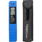 2Liyao Mavi Su Kalitesi Test Cihazı Doğru Tds Metre Ec Metre Sıcaklık Test Kalemi Arkadan Aydınlatmalı Lcd-Içme Suyu Topraksız M4YD Için (Yurt Dışından)
