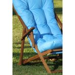 2MM AHŞAP A.Ş. 3 KADEMELİ KAYIN ŞEZLONG (MAVİ)
