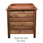 2MM AHŞAP A.Ş. SAKSI CEVİZ RENK 57X57X61