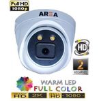 2MP 1080P AHD WARM LED İÇ MEKAN DOME GÜVENLİK KAMERASI