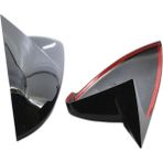2pcs Dikiz Ayna Trim Kapağı Golf Için Uygun Mk7 Gti Dış Ayna Kapakları Parlak Siyah