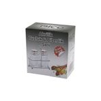 2PCS KROM KAPAK AKRİLİK TUZLUK - BİBERLİK - BAHARATLIK METAL STANDLI KARE - KÖŞELİ (5296)