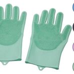 2pcs Renkli Silikon Tırtırlı Bulaşık Eldiveni