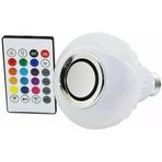 2'si 1 Arada Bluetooth Hoparlörlü RGB LED Ampul - Uzaktan Kumandalı, Renk Değiştiren Akıllı Müzik Çalar Lamba