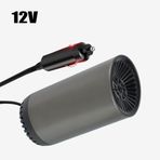 2'si 1 arada Taşınabilir Araba Isıtıcı ve Buz Çözücü, Çakmaklığa Takılabilir 12V/24V 150W Hızlı Isıtmalı Kamyonetler için Ön Cam Buz Çözücü İki Rüzgar