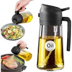2'si 1 Arada Yağ Püskürtücü, 470 ml Yeşil Püskürtme Şişesi, Gıda Maddelerine Uygun, Yemek