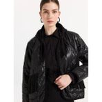 2WINS Siyah Kadın Rahat Kapitone Ceket Sandia Jacket